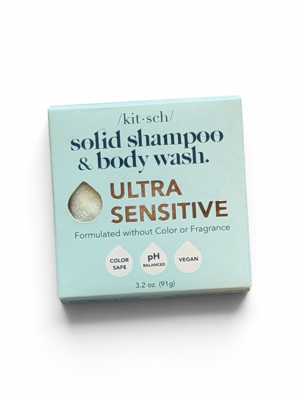kitsch Ultra Sensitive Solid Shampoo & Body Wash - 3.2 oz NIB